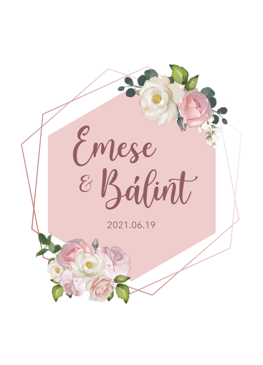 Emese and Bálint wedding invitation